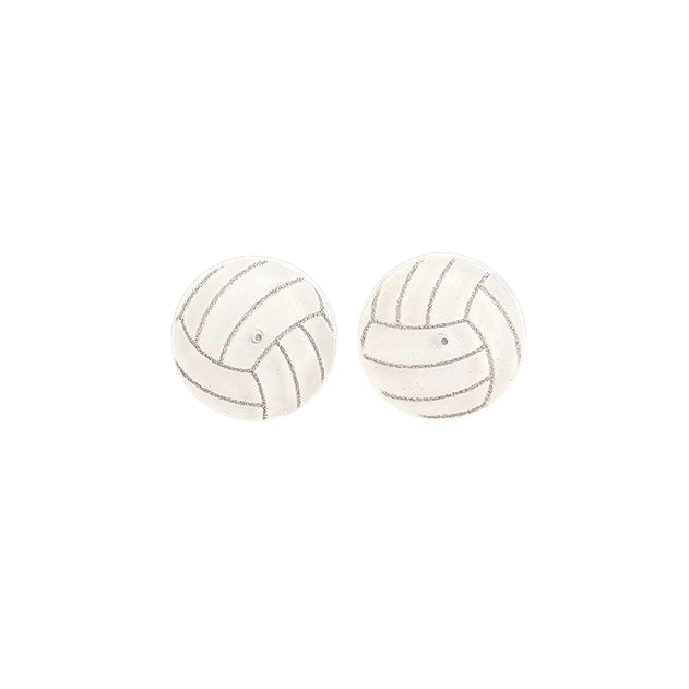 Volleyball Glitter Studs