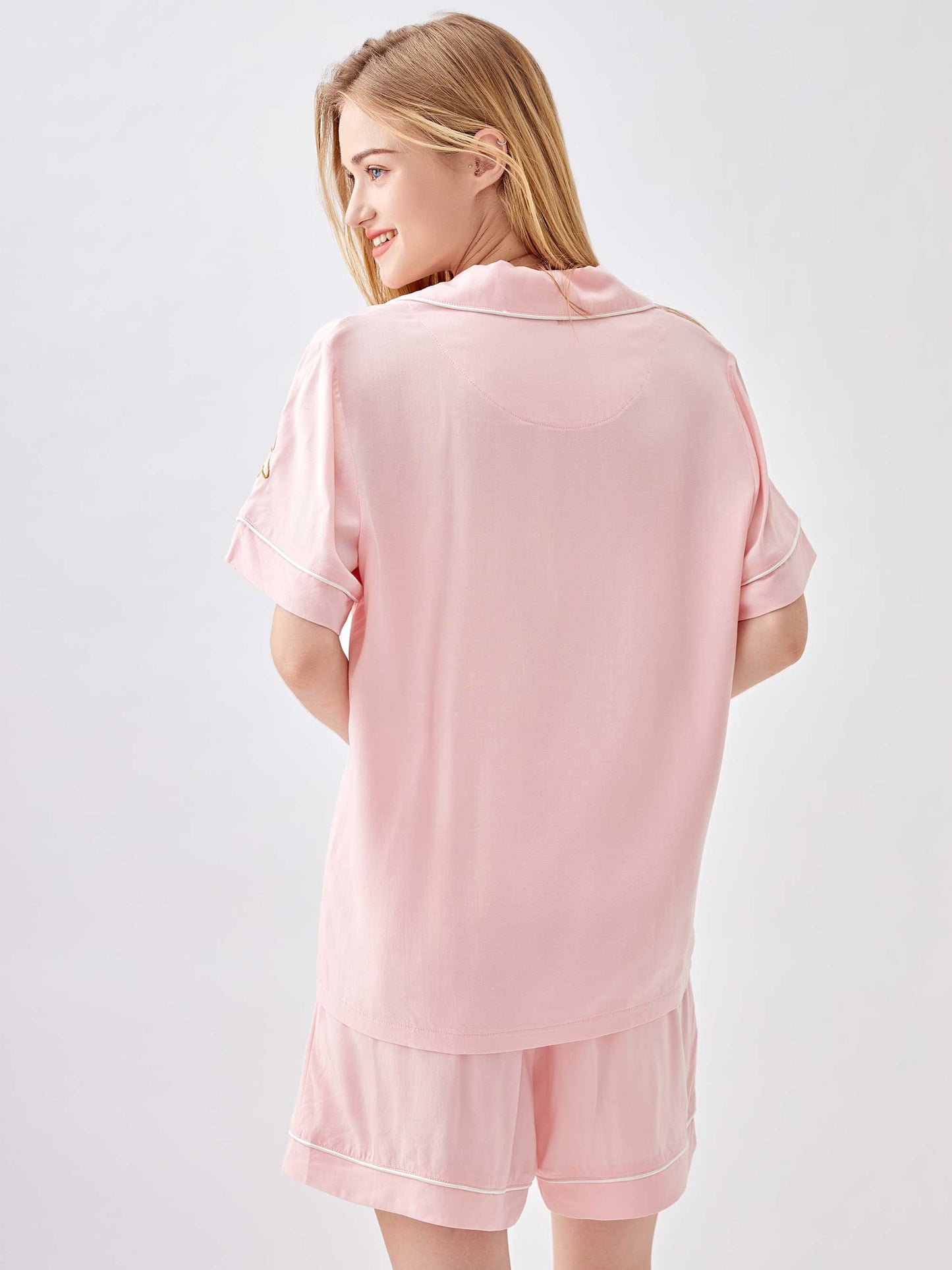 Pink Christmas Tree Pajama Set