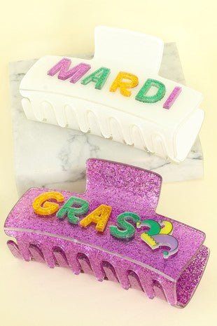 Mardi Gras Claw Clip