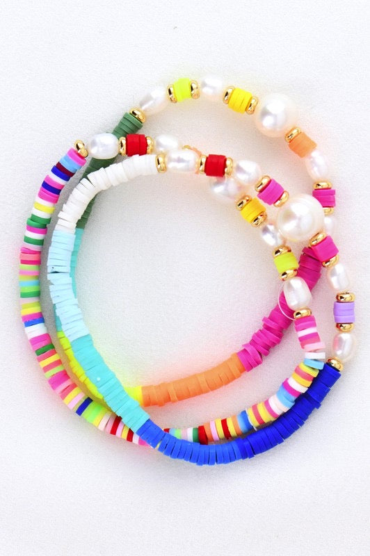 Clay & Pearl Vacay Bracelet