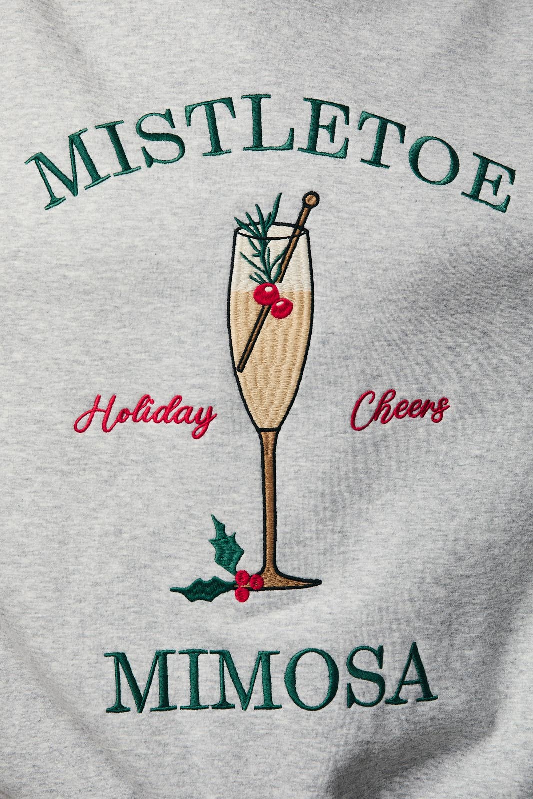 Mistletoe and Mimosa Pullover