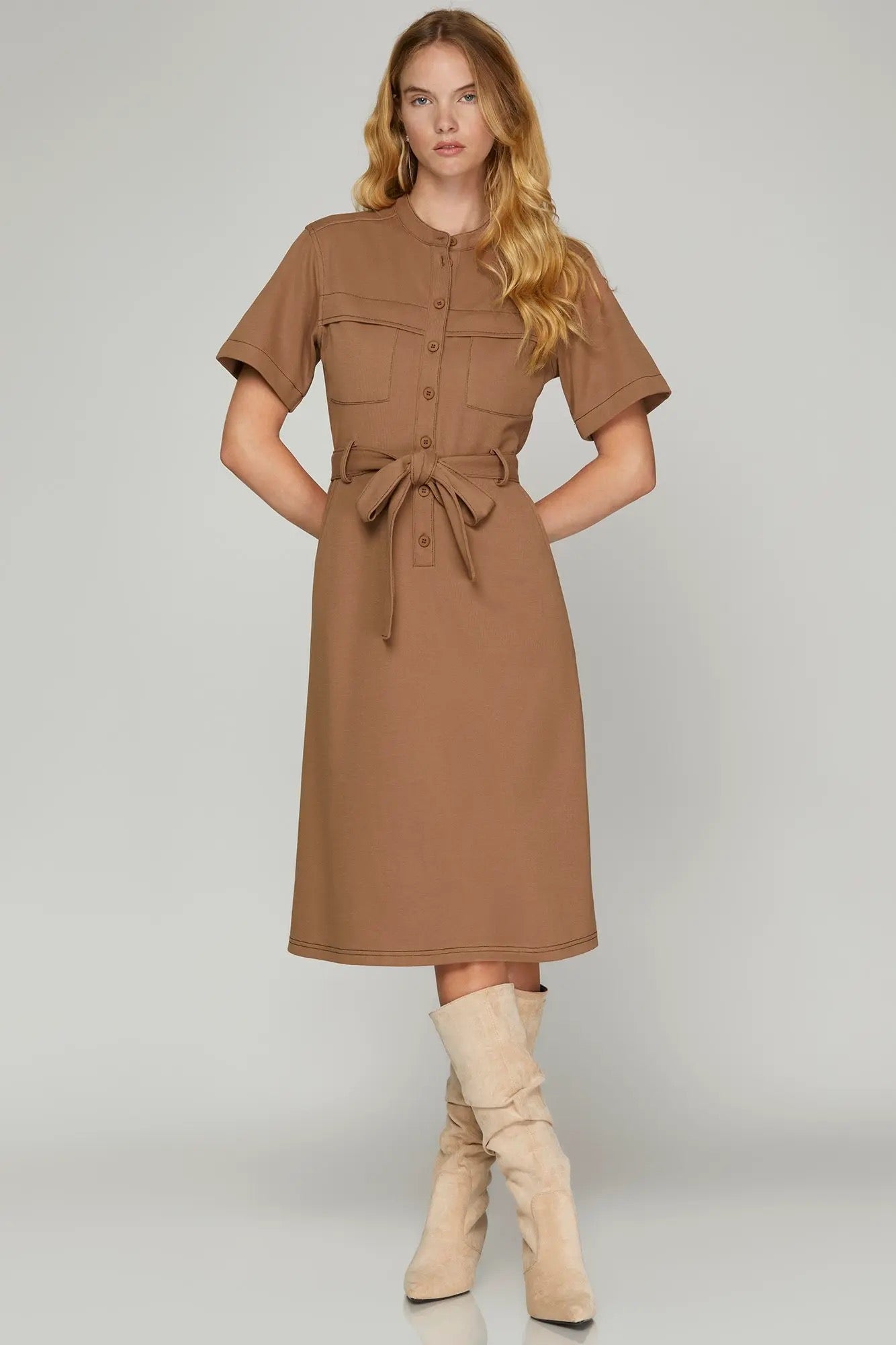 Harper Dress - Mocha