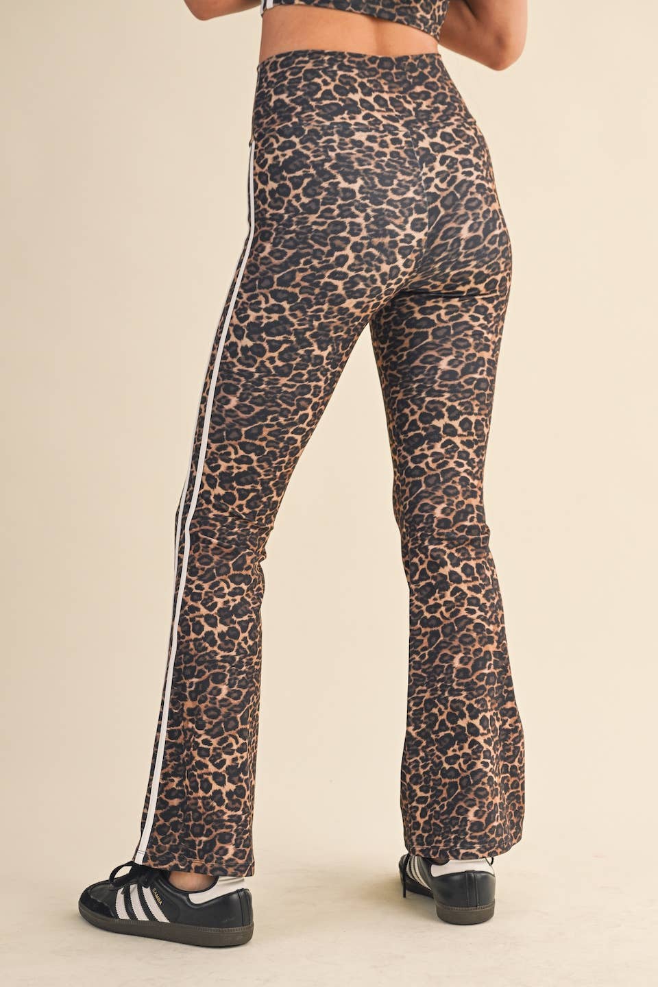 Leopard Performance Flare Pants