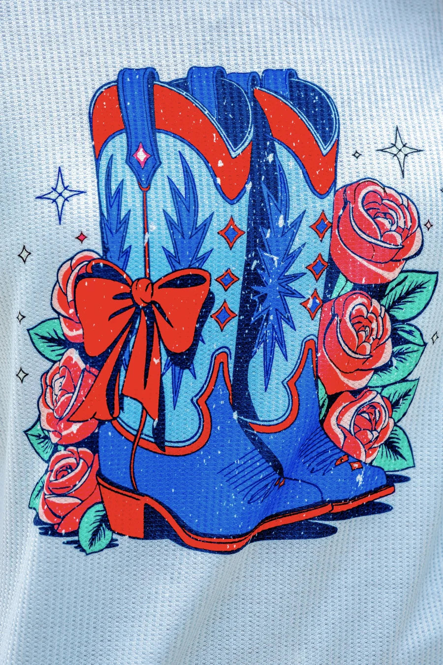 Patriotic Boots Waffle Tee