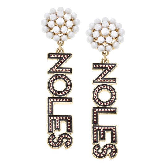 FSU Pearl Drop Earrings