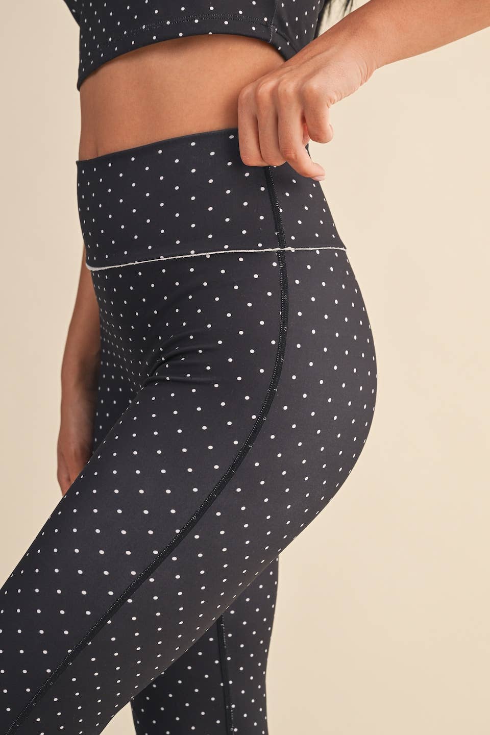Polka Dot Performance Flare Leggings