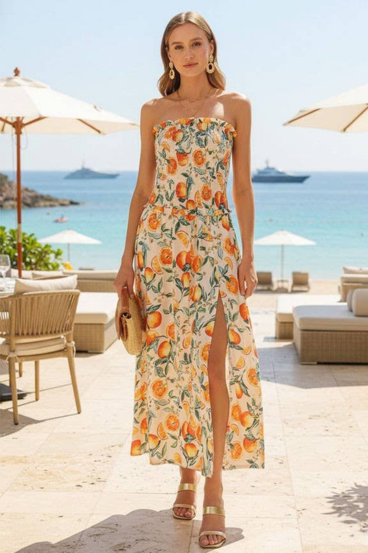 Citrus Chic Maxi Dress