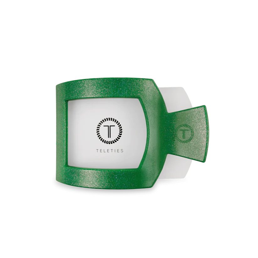 Shamrock Shimmer Square Flat Hair Clip - TELETIES
