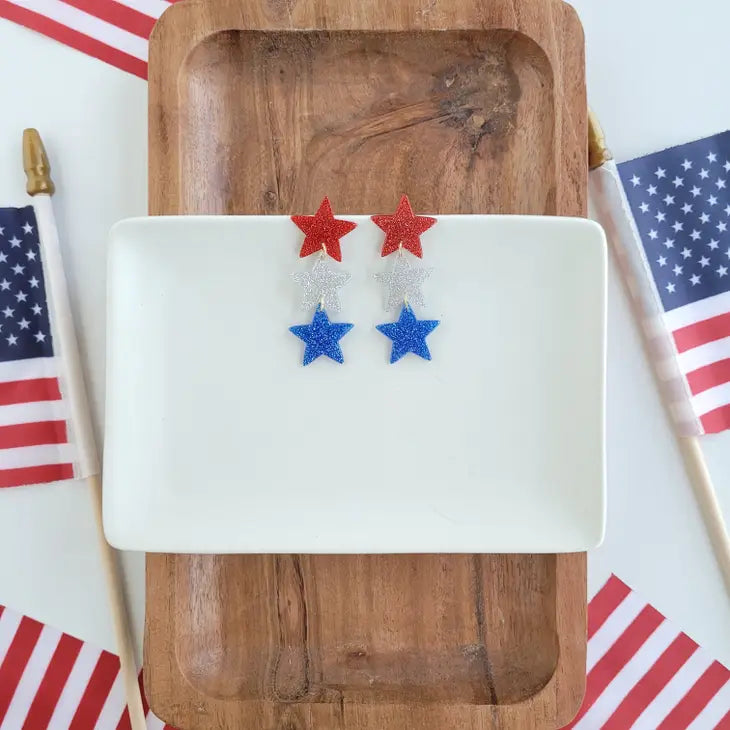 Star Spangled Dangle Earrings