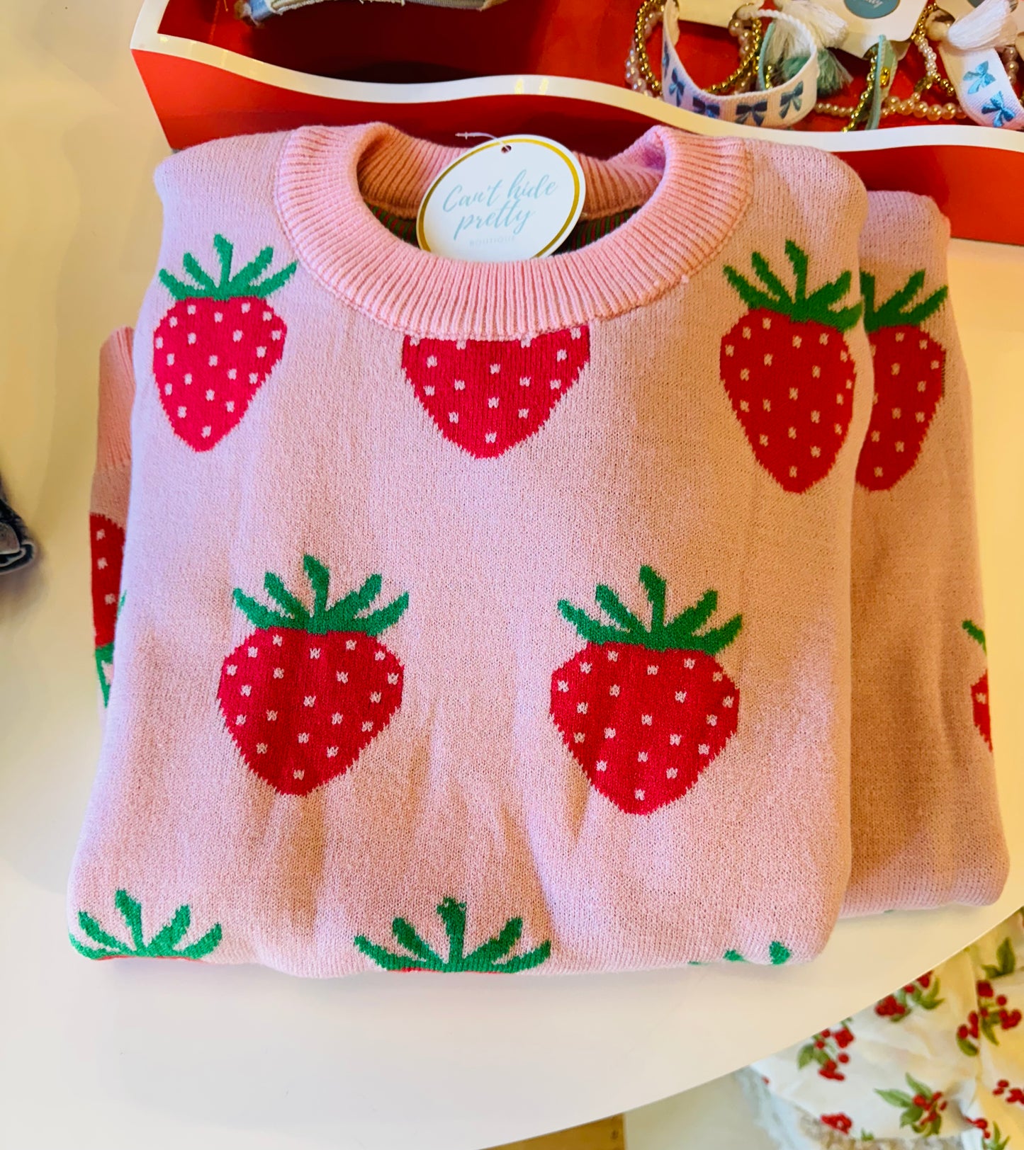Strawberry Fields Sweater top