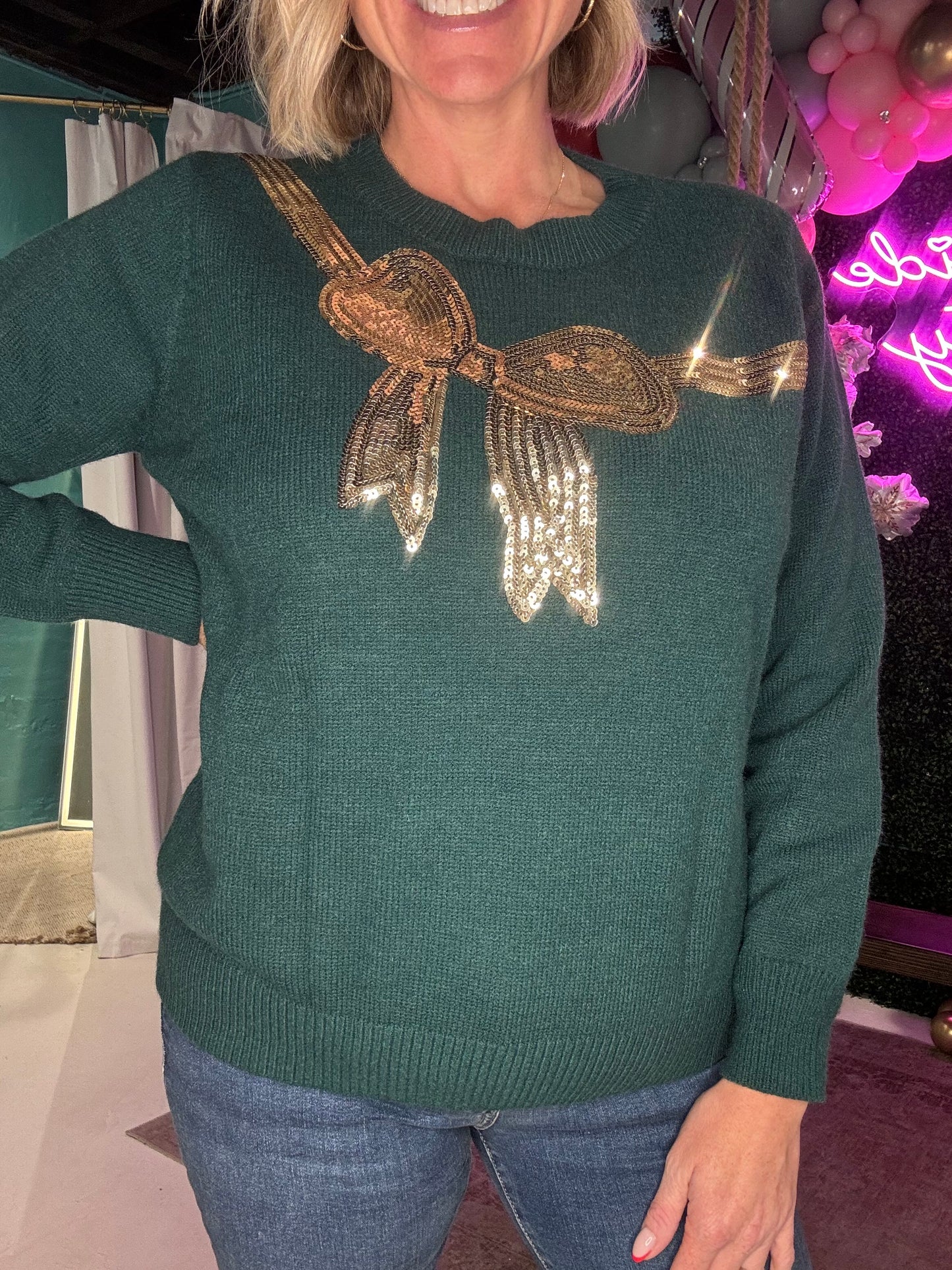 Tis the Season Bow Sweater
