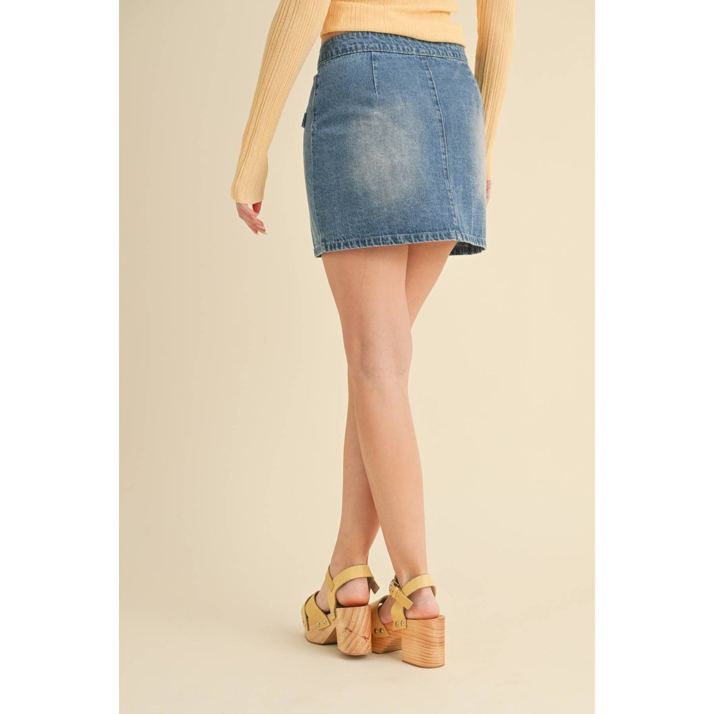 The Right Track Denim Skirt