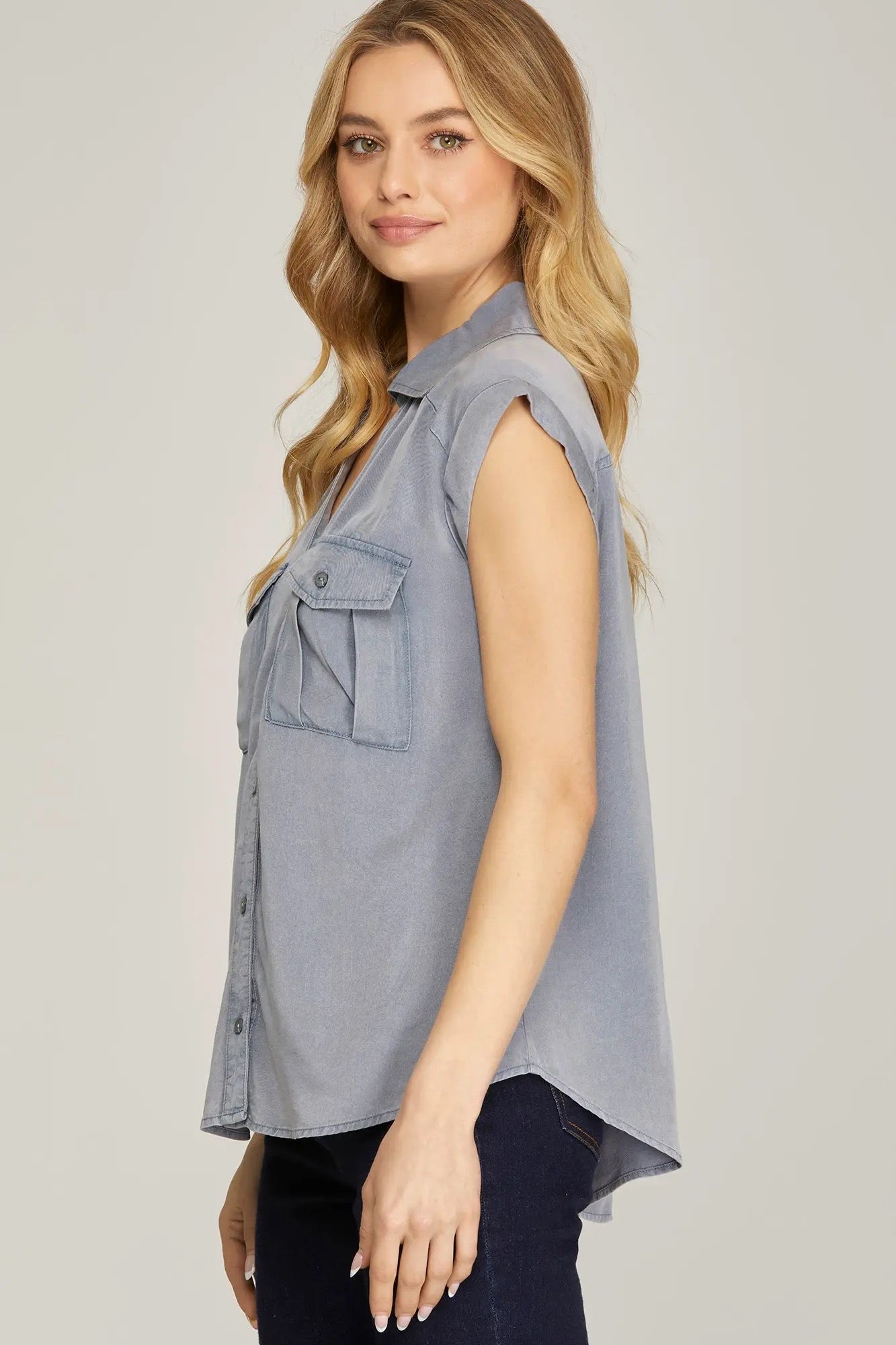 Zoie Button Down Blouse