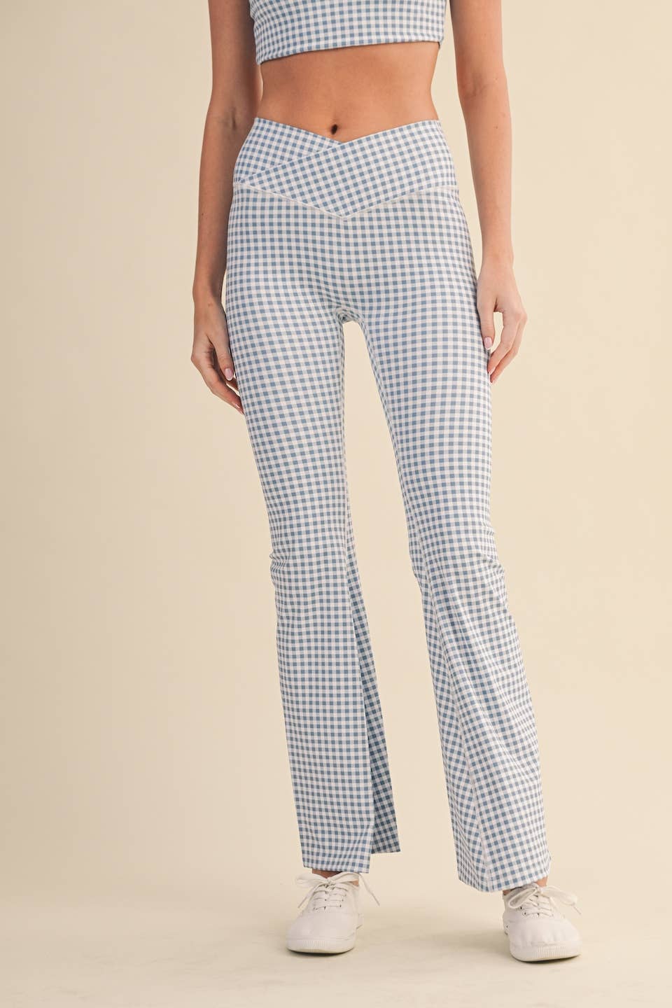 Limitless Gingham Flare Legging