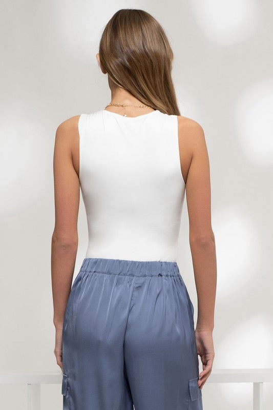 Anya Sleeveless knit bodysuit