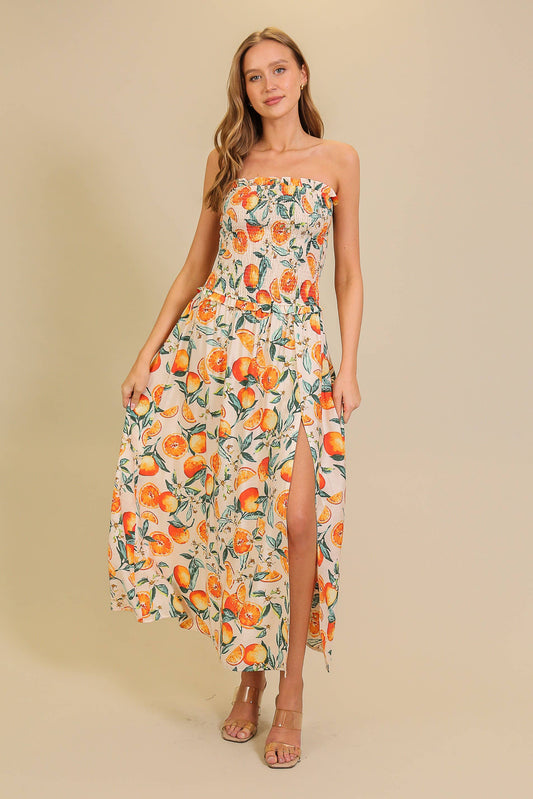 Citrus Chic Maxi Dress
