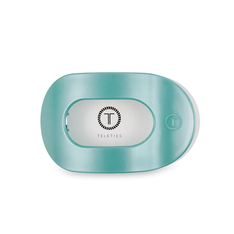 Totally Turquoise Flat Round Clip - TELETIES