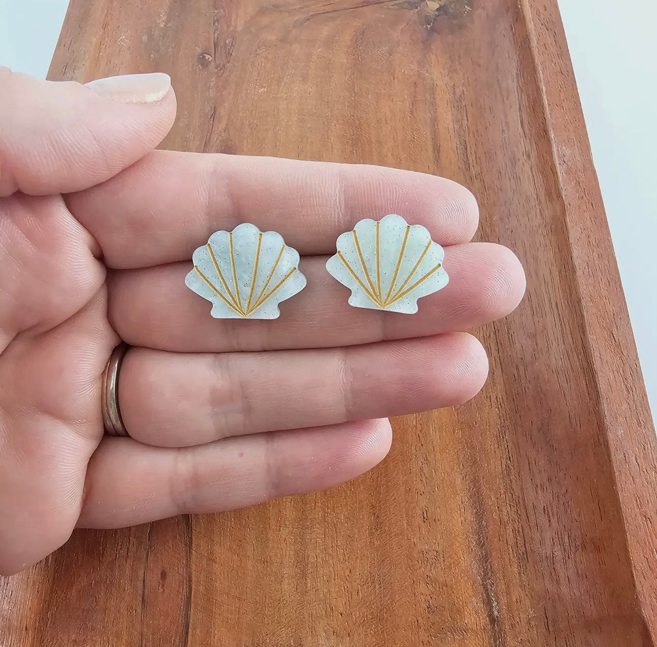 Seashell Studs