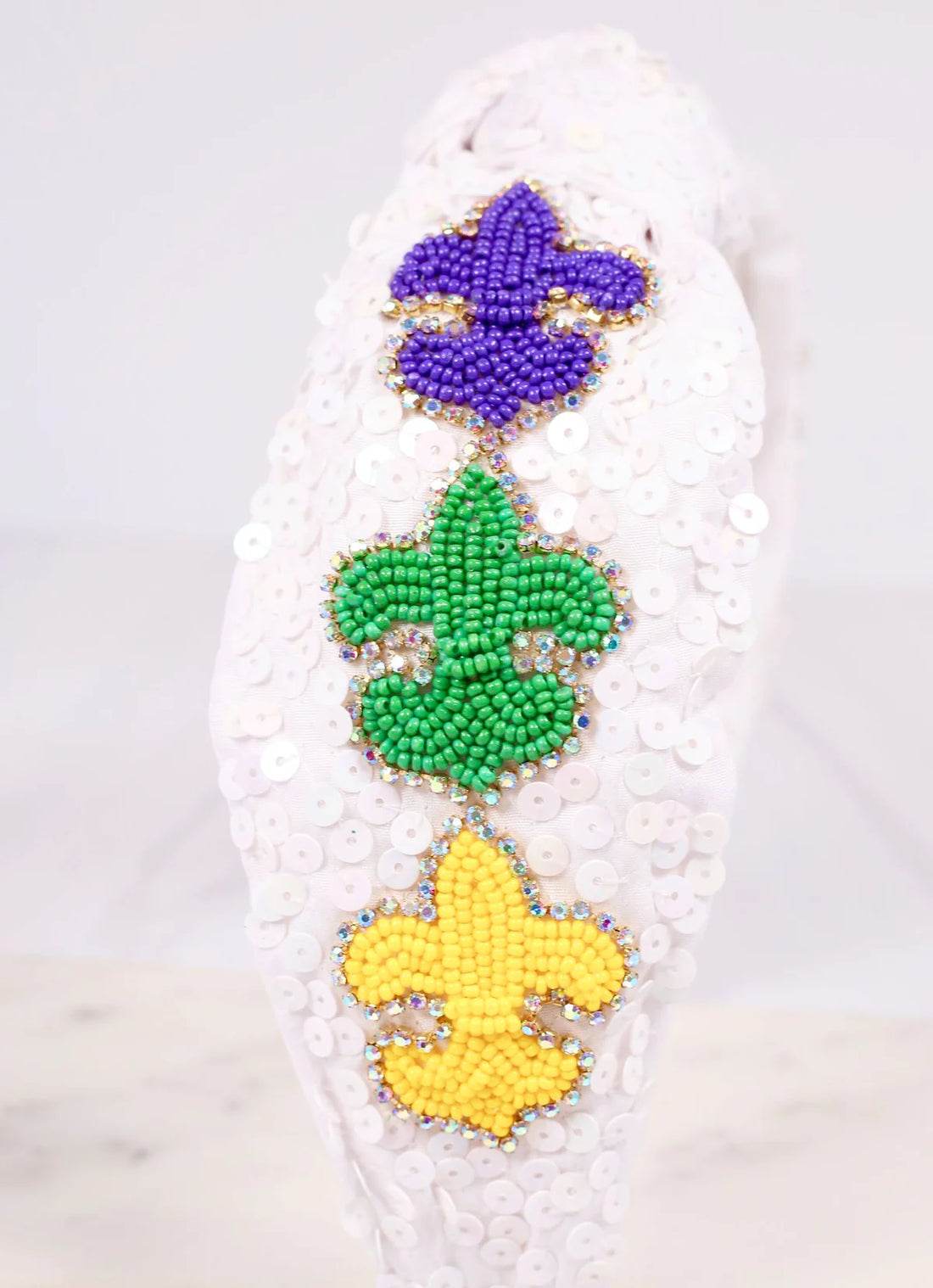 Fleur De Lis Mardi Gras Headband