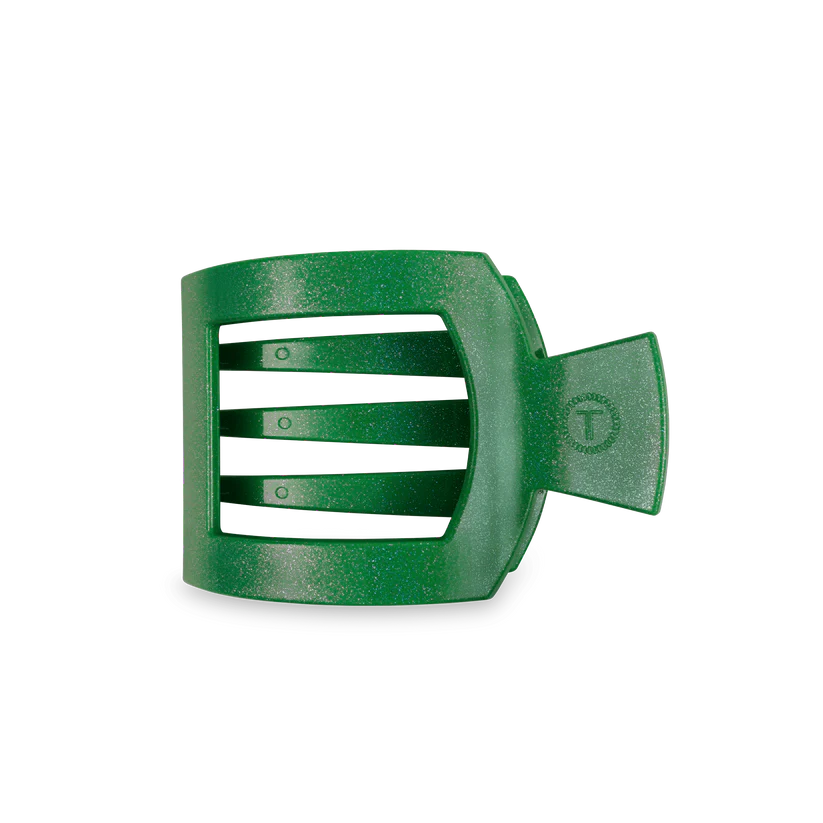 Shamrock Shimmer Square Flat Hair Clip - TELETIES
