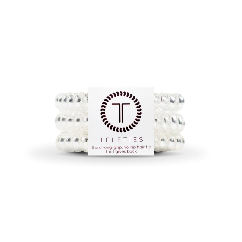 Crystal Clear Small Hair Ties - TELETIES