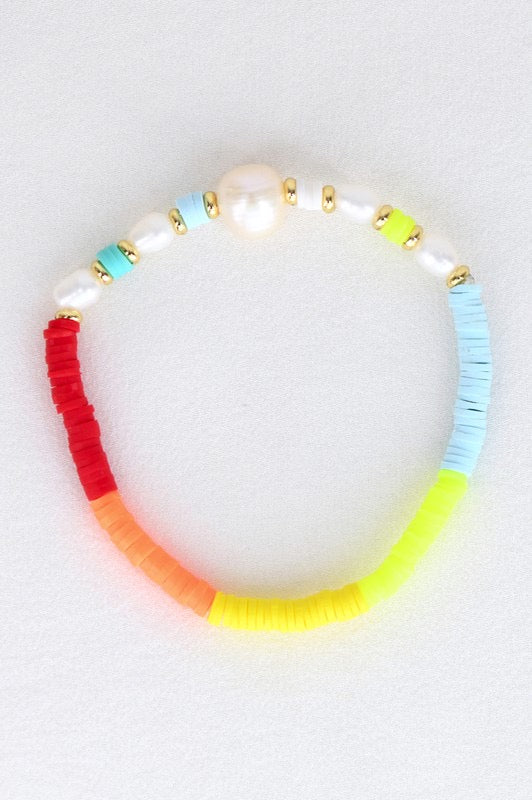 Clay & Pearl Vacay Bracelet