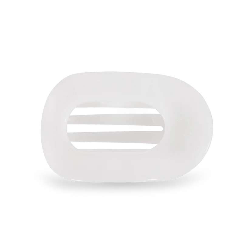 Coconut White Flat Round Clip - TELETIES