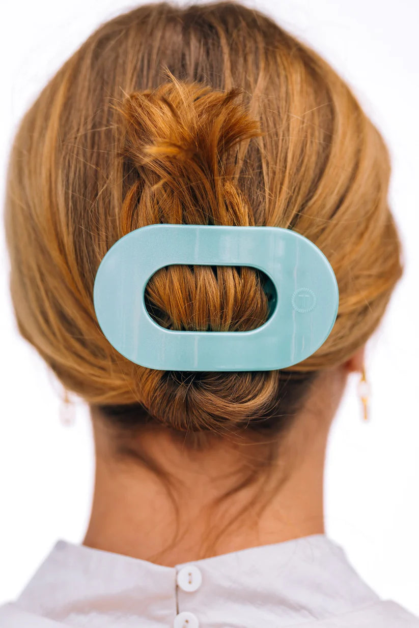Totally Turquoise Flat Round Clip - TELETIES