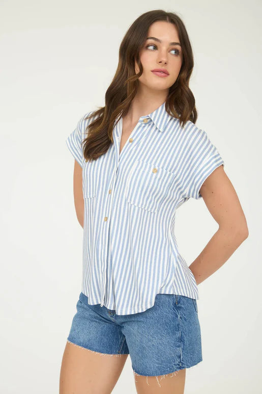 Coastal Button Down Top