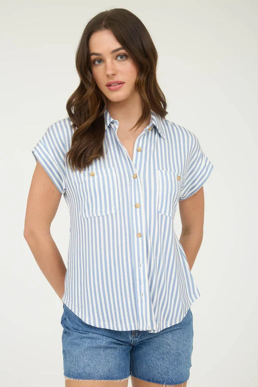 Coastal Button Down Top