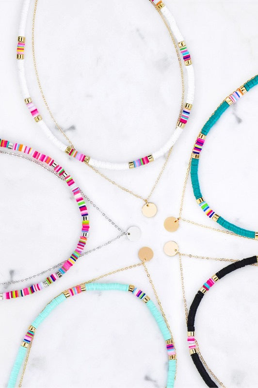 Clay Vacay Necklace Stack