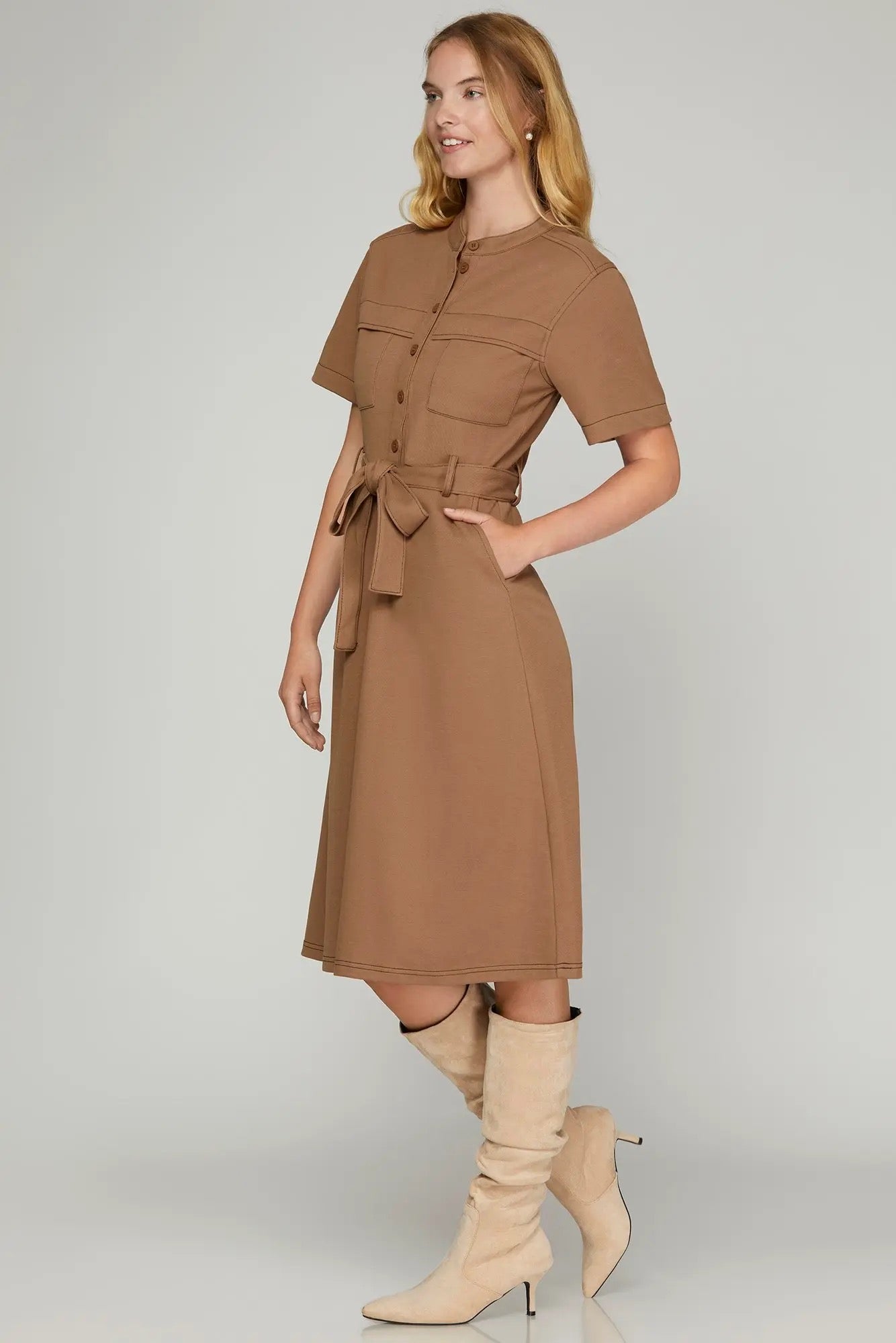 Harper Dress - Mocha