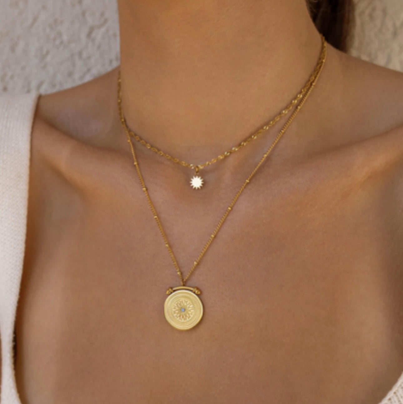 Limitless Necklace by Can't Hide Pretty Boutique featuring a sleek jewelry design with a modern, elegant pendant. waterproof jewelry marine grade stainless steal