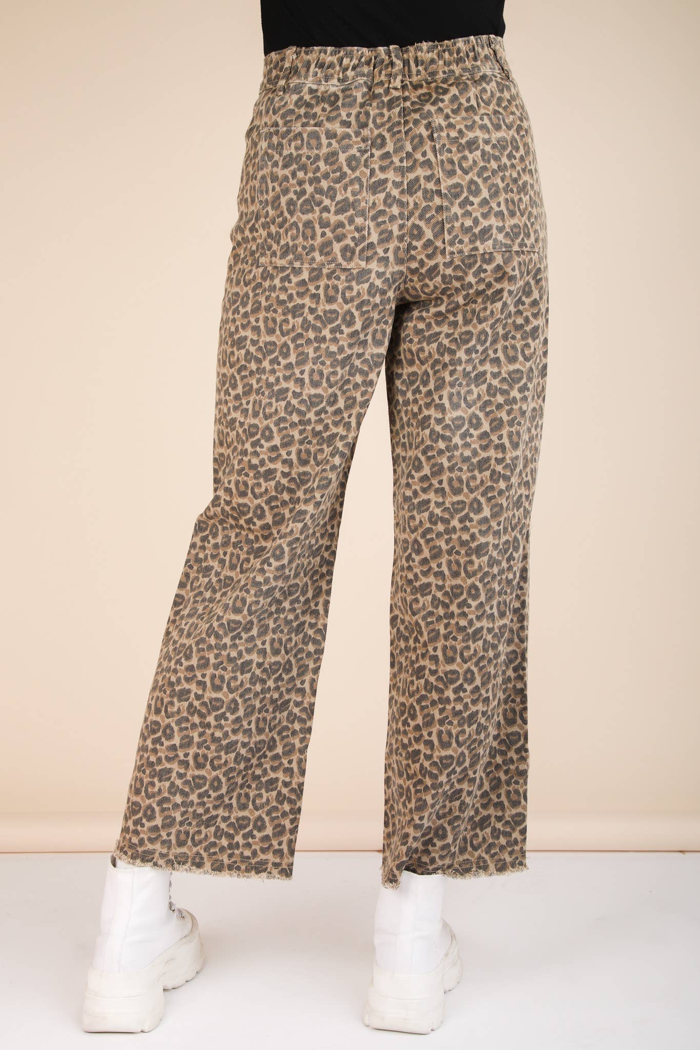 Leopard Straight leg Jeans
