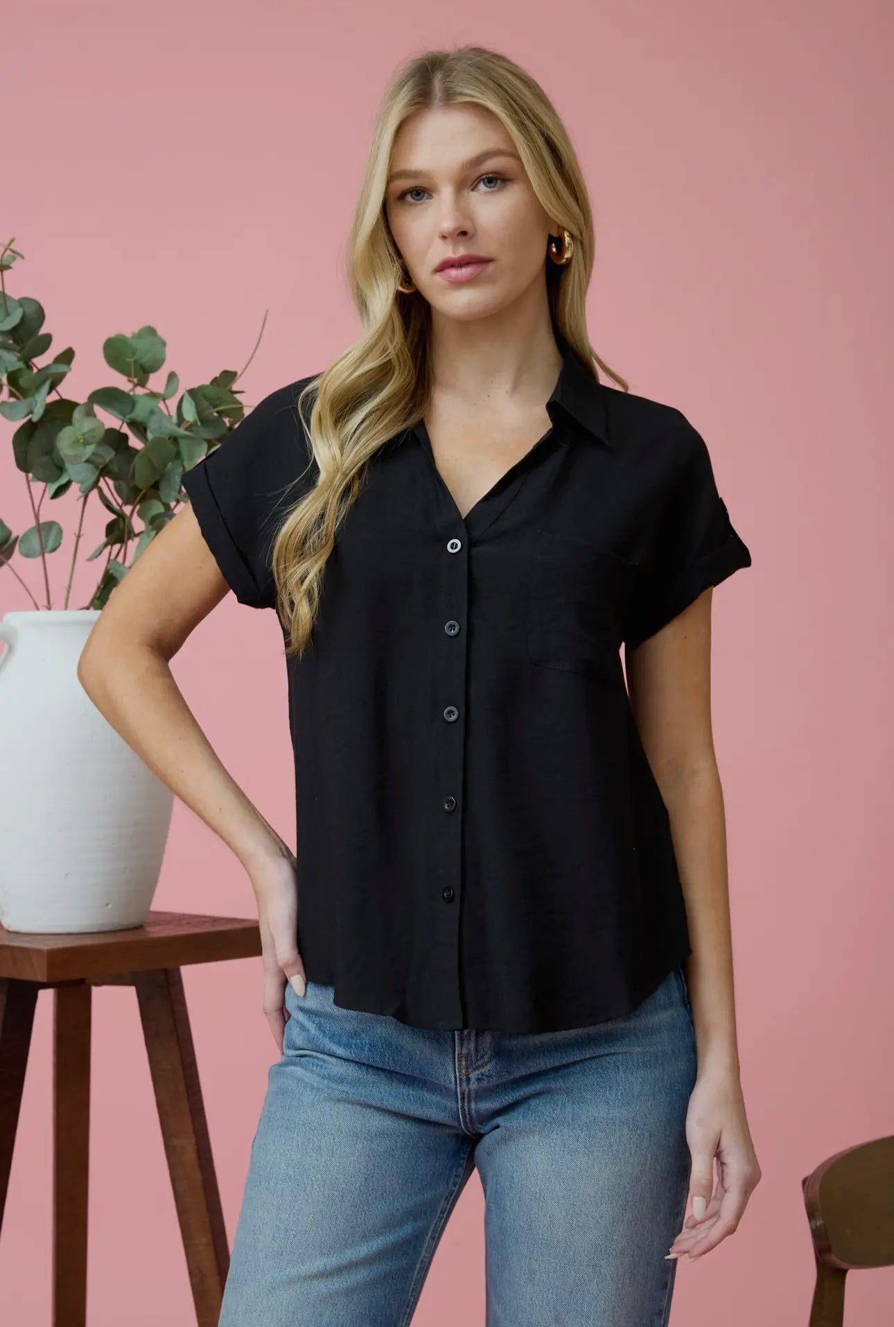 Aubrey Button Down Top