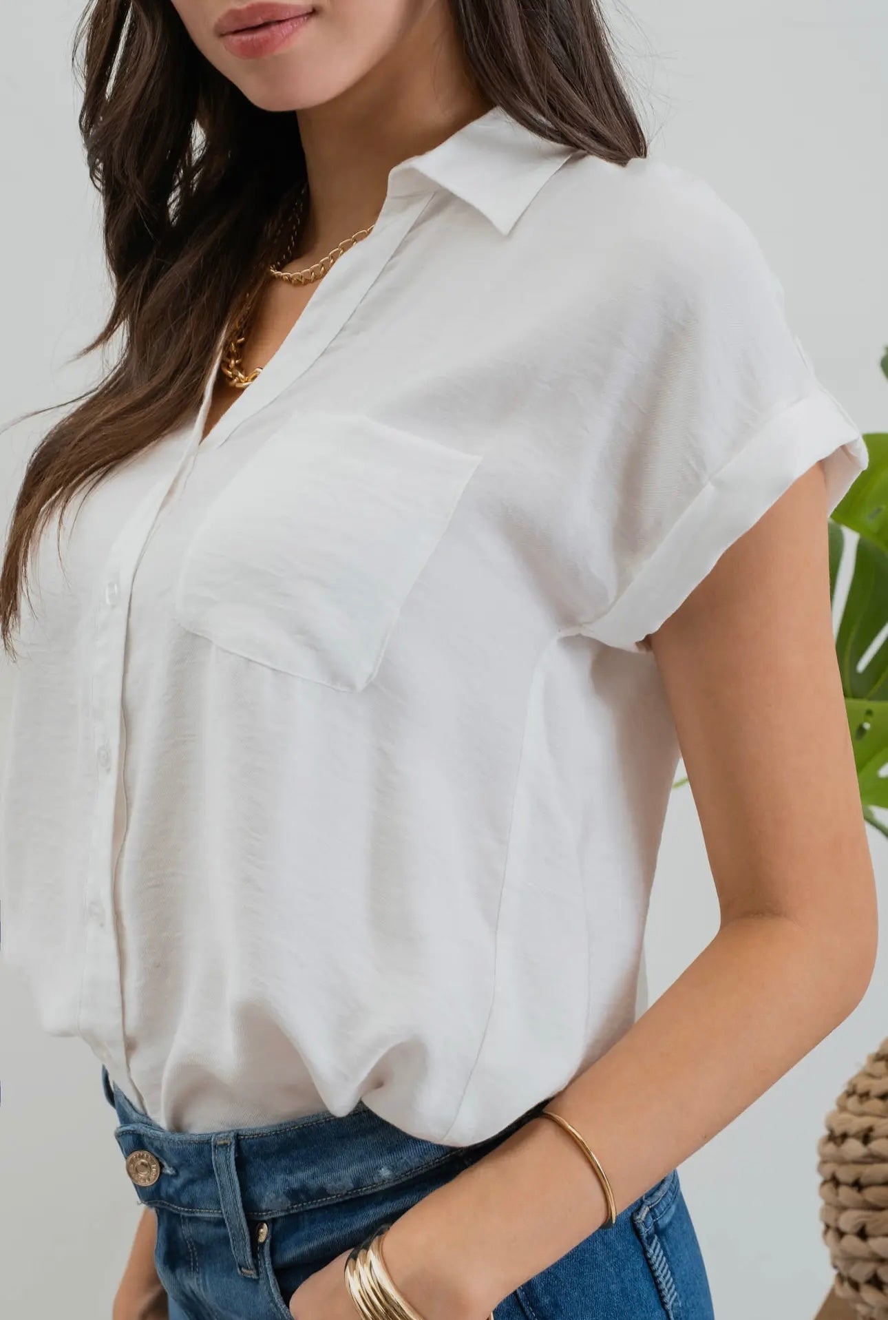 Aubrey Button Down Top
