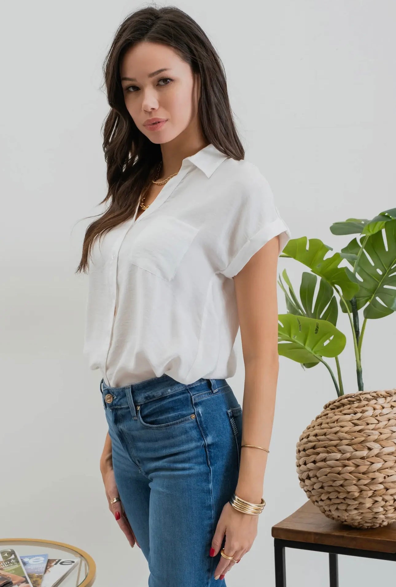 Aubrey Button Down Top