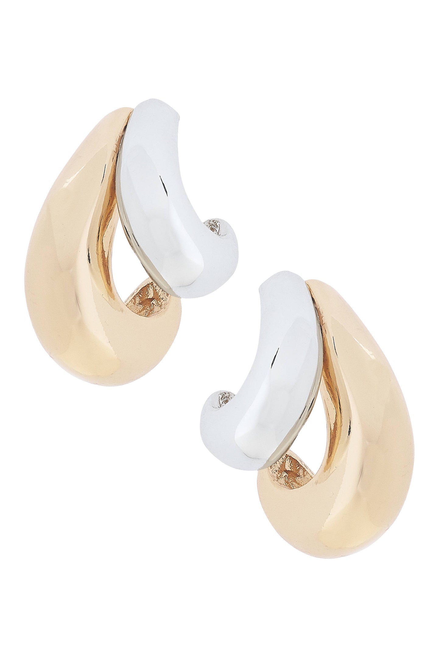 Two-Toned Arch Earrings
