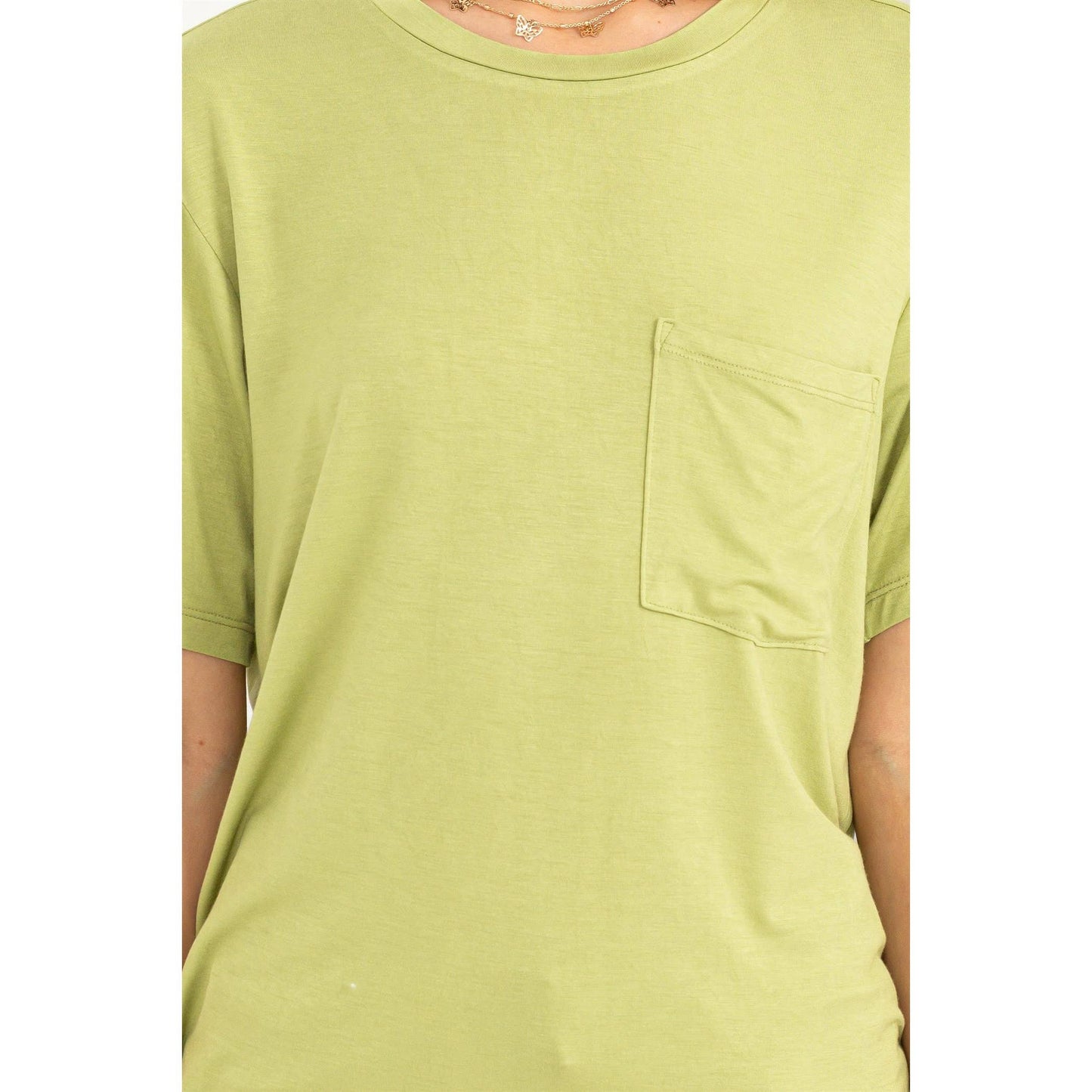 Olive Pocket Tee