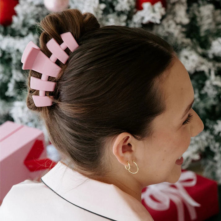 Merry Pinkmas Classic Large Claw Clip - TELETIES