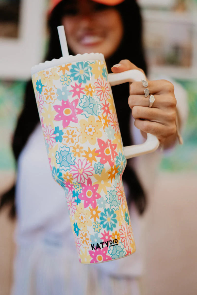 Groovy Floral 38oz Tumbler - Katydid