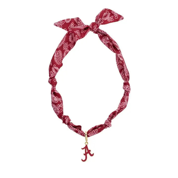Alabama A Logo Bandana Scarf Necklace