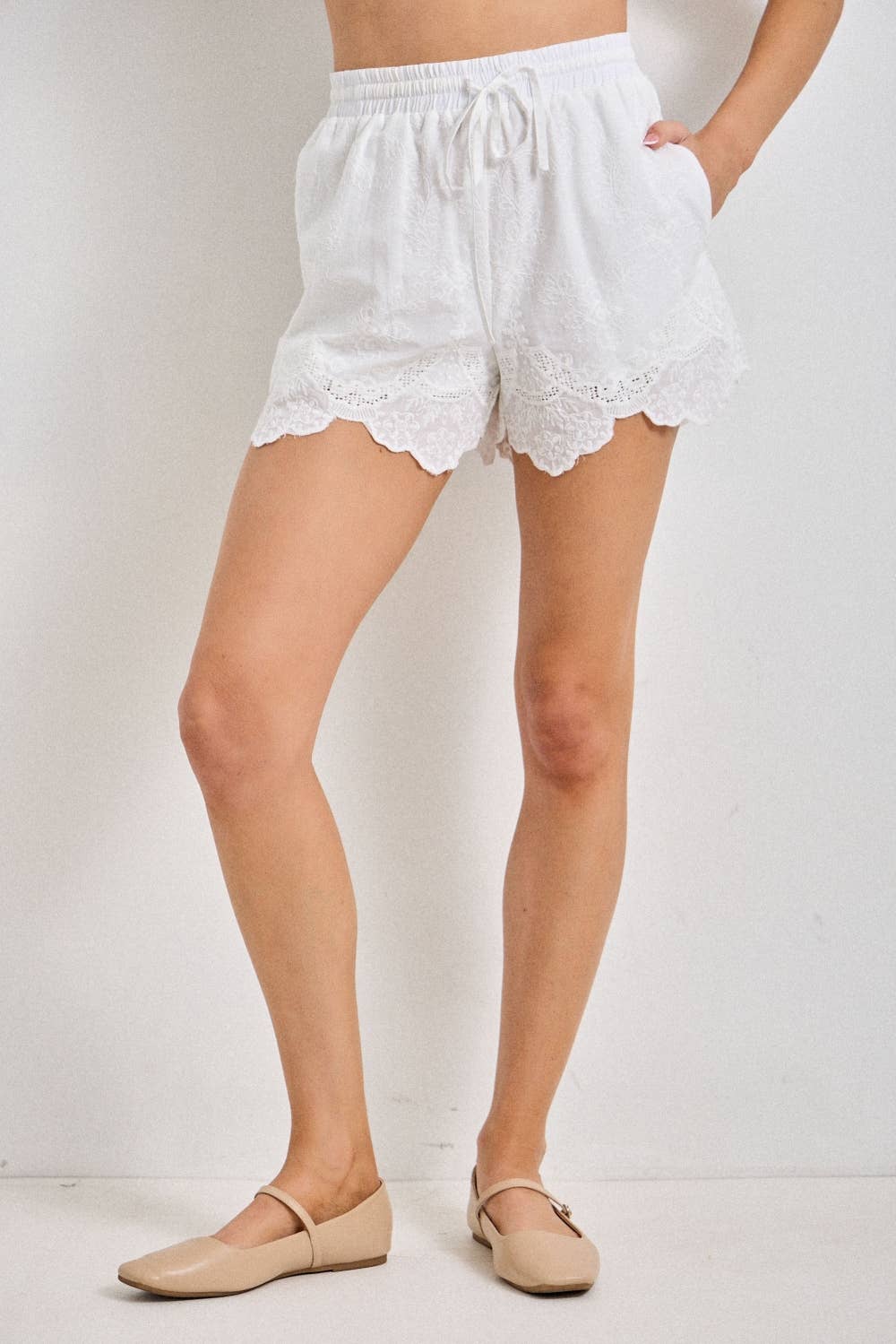 Baevely by Wellmade USA Easy Breezy Bottoms in lightweight fabric, shown in a relaxed fit with neutral color and elastic waistband.