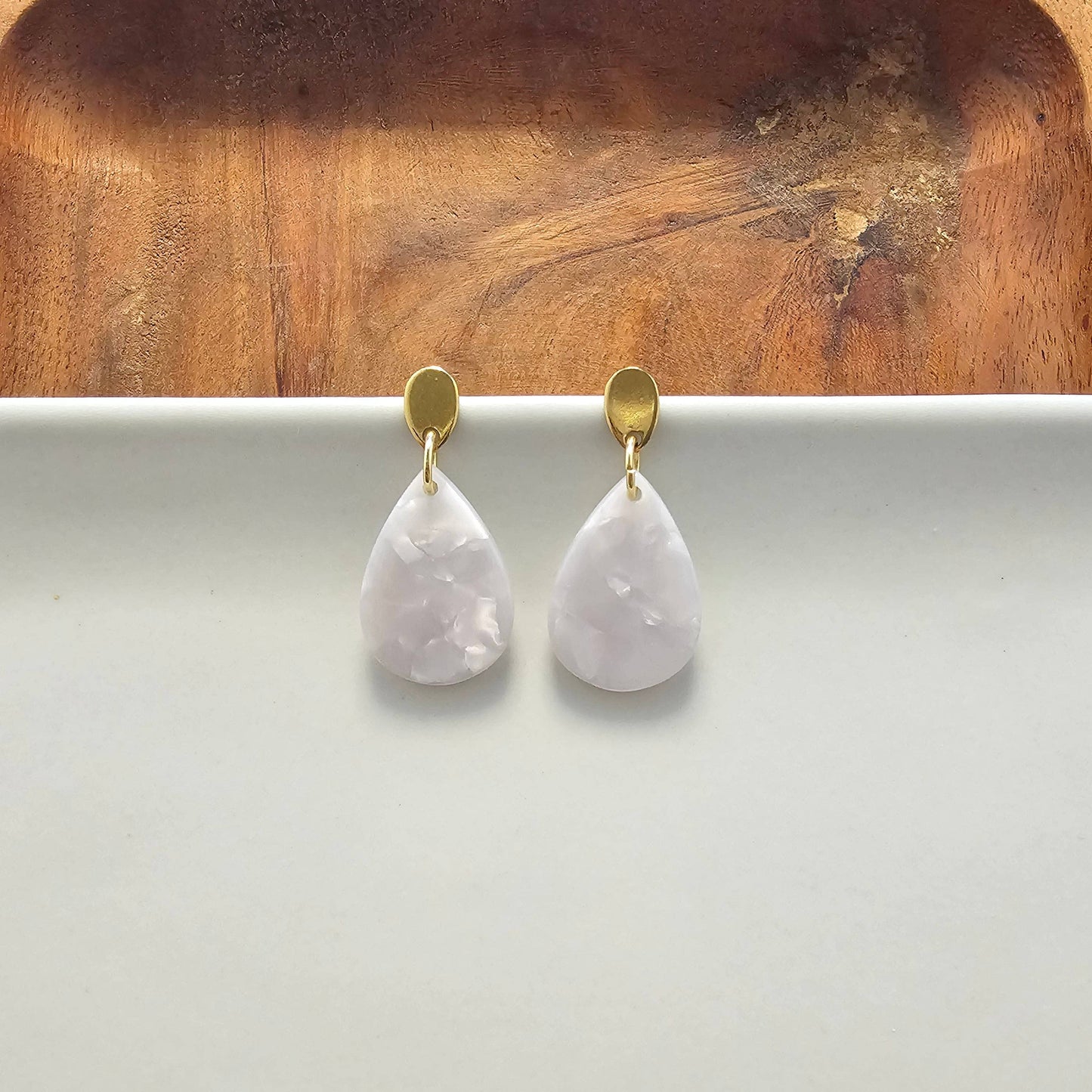 Spiffy & Splendid Leah Pearl Earrings featuring elegant pearl drops on silver hooks.