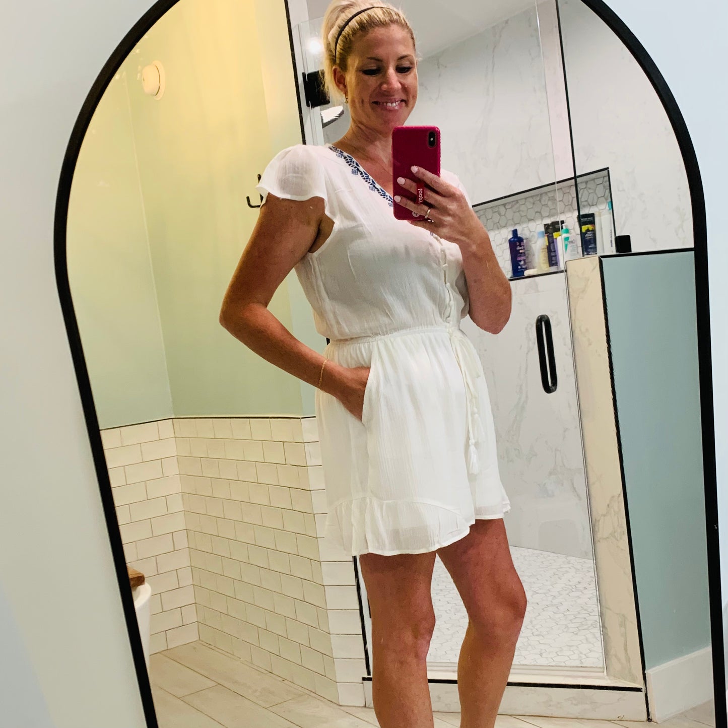 Cammie Embroidered Romper