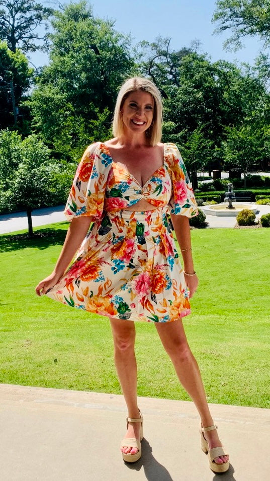 Rizzy Cutout Mini Dress- BUDDY LOVE