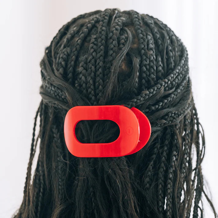 Red Carpet Ready Medium Flat Round Hair Clip - TELETIES