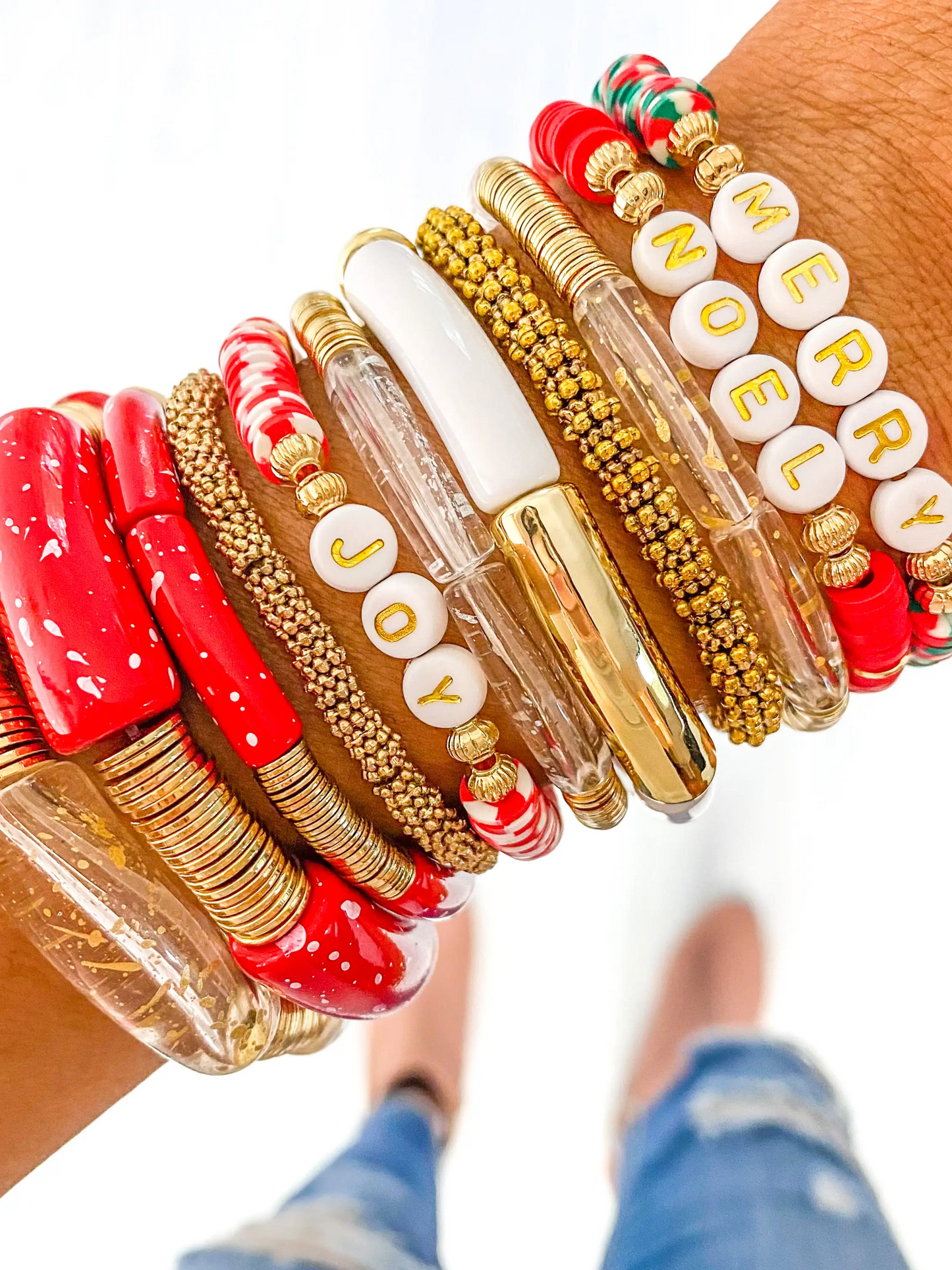 Christmas Acrylic Bracelets