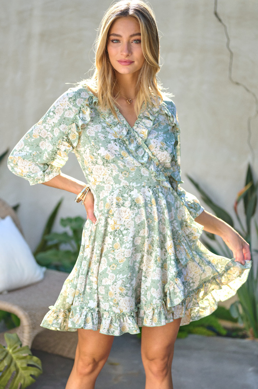 Spring Day Ruffled Dress