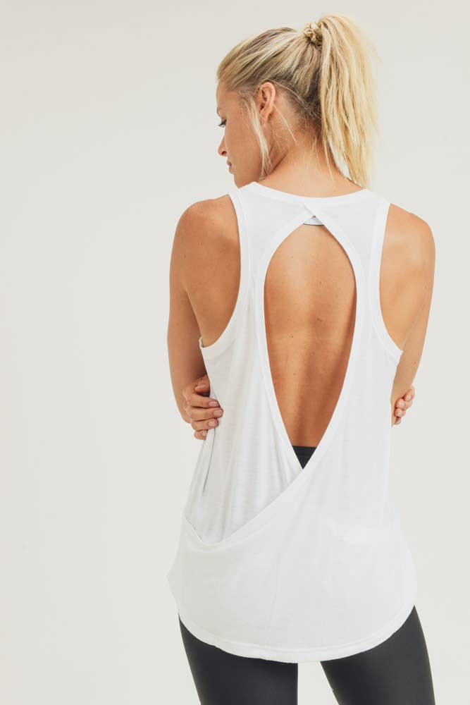 Training Sesh Open Back Tank Top